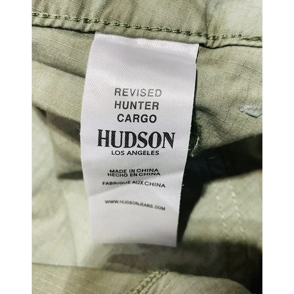 HUDSON Men's Size 28/32 Tracker Cotton Ripstop Cargo Pant Marble Army Green - Picture 8 of 14